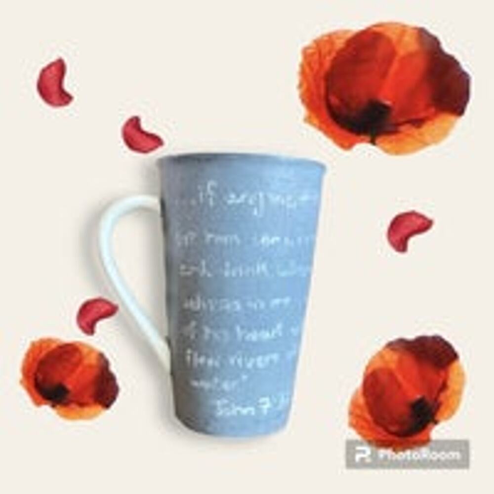 STARBUCKS 2010 Coffee Mug Grey Chalkboard 16 Oz